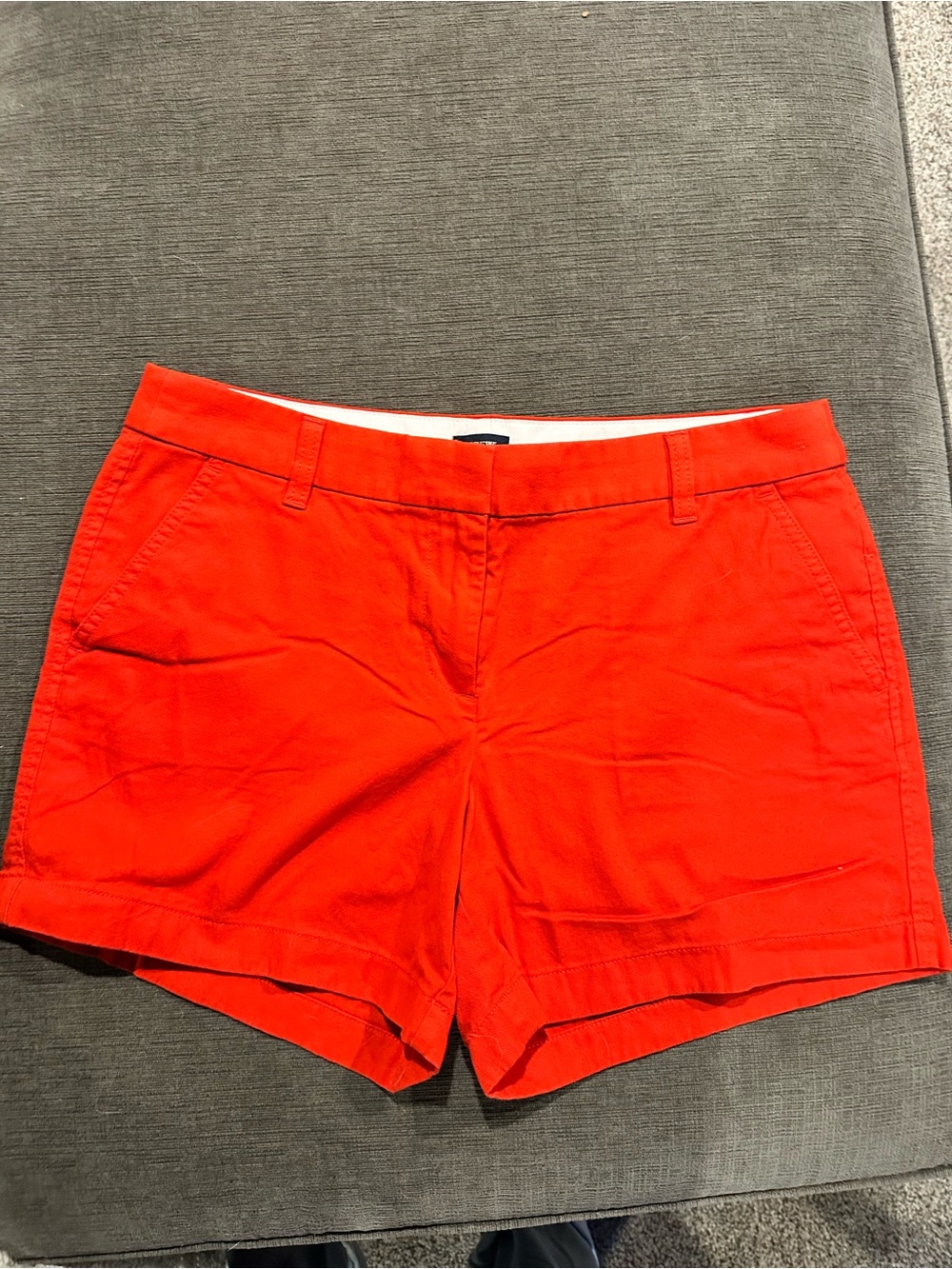J. Crew 3.5" classic chino short in Tomato Red/Orange